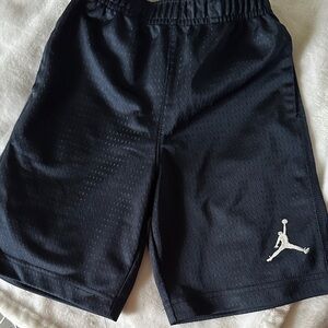 Jordan Black Basketball Shorts with White Jumpman
